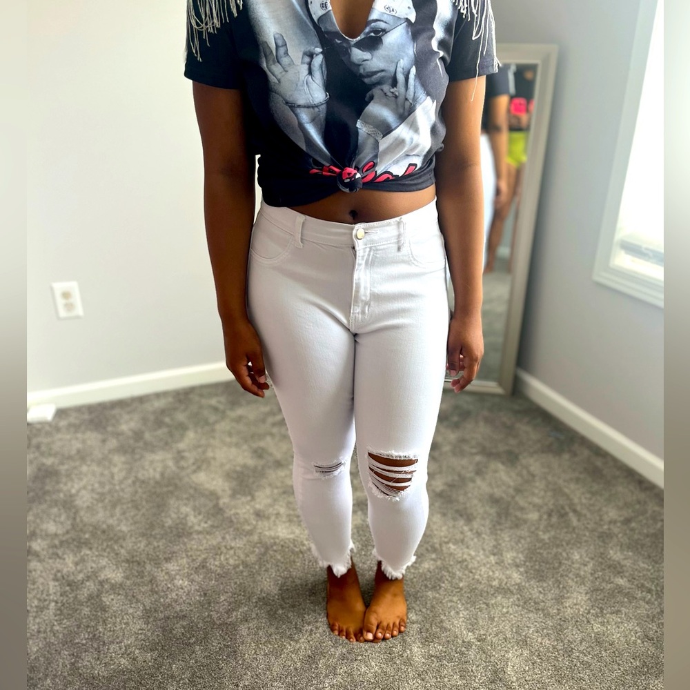 Fashion nova jeans white